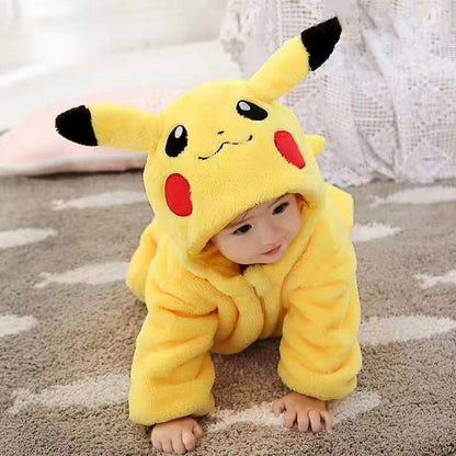Little Monster Hooded Fleece Romper